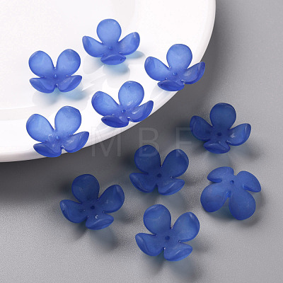Frosted Acrylic Bead Caps MACR-S371-06A-751-1