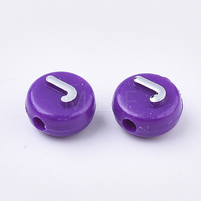 Plating Opaque Acrylic Beads MACR-T032-02C-1