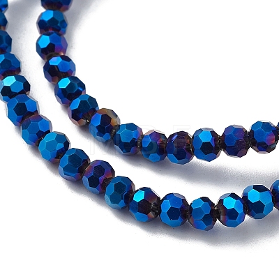 Electroplate Glass Beads Strands EGLA-K015-10A-1