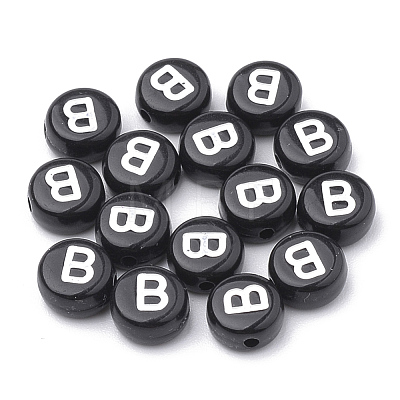 Opaque Acrylic Beads SACR-N002-02B-1