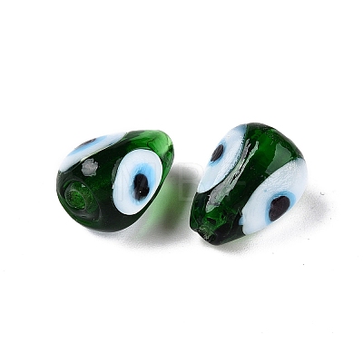 Handmade Evil Eye Lampwork Beads LAMP-T021-16A-1