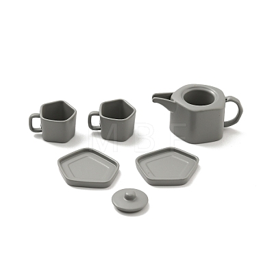 Mini Alloy Tea Set Display Decorations DJEW-G028-03B-1