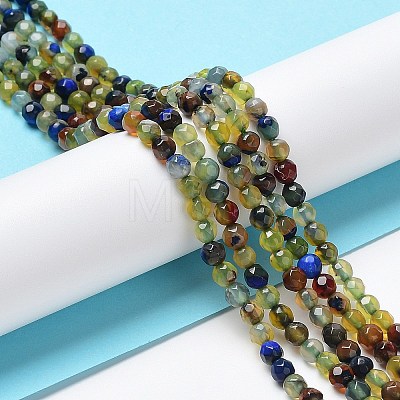 Natural Agate Beads Strands G-Q1000-01B-1