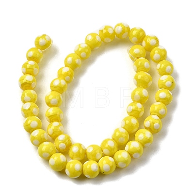 Handmade Lampwork Beads LAMP-D002-8mm-01-1