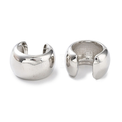 Brass Plain Cuff Earrings EJEW-D088-19P-1