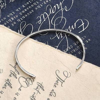 Tarnish Resistant 304 Stainless Steel Cuff Bangles BJEW-K173-02P-1