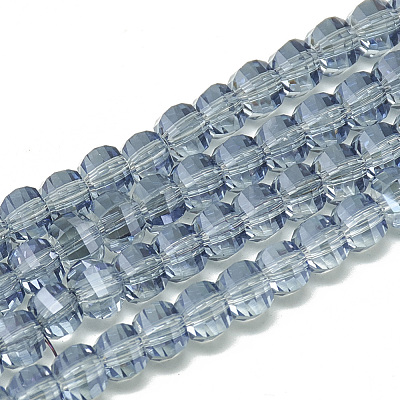 Electroplate Glass Beads Strands EGLA-Q094-A13-1