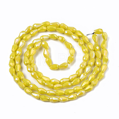 Electroplate Glass Beads Strands EGLA-S194-02A-A02-1