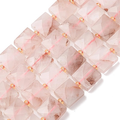 Natural Hematoid Quartz/Ferruginous Quartz Beads Strands G-F839-A12-01-1