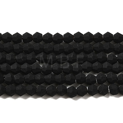 Imitate Austrian Crystal Frosted Glass Beads Strands EGLA-A039-P4mm-MD02-1