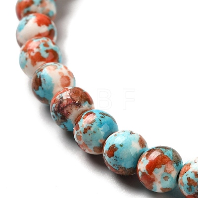 Synthetic Turquoise Dyed Beads Strands G-E594-24A-1