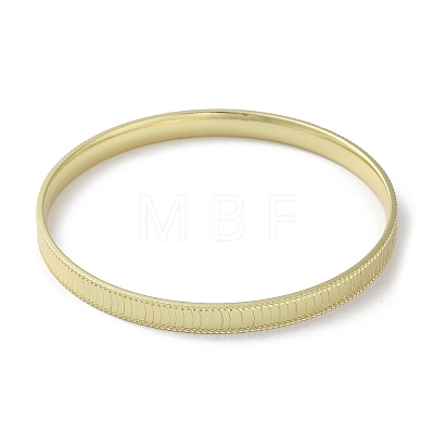 Rack Plating Brass Textured Bangles BJEW-M039-03G-1