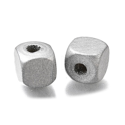 Spray Painted Wooden Beads WOOD-P021-01C-01-1