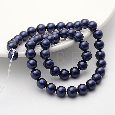 Shell Pearl Beads Strands SP8MM637-1