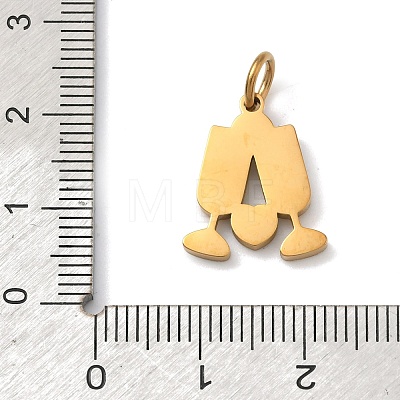 304 Stainless Steel Enamel Pendants STAS-Z189-09G-03-1