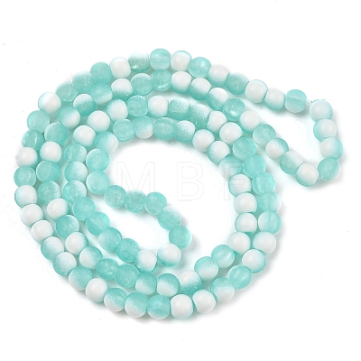 Frosted Crackle Glass Beads X1-GLAA-U001-6mm-M02-1