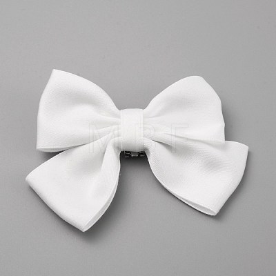 Detachable Polyester Bowknot Shoe Decoration AJEW-WH0235-82-1