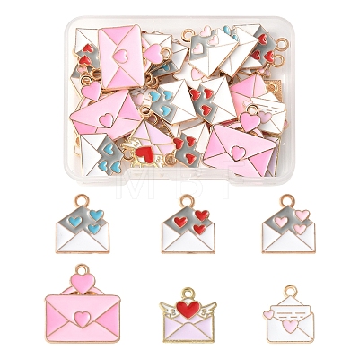 35Pcs Alloy Enamel Pendants ENAM-FS0002-72-1