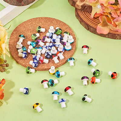 50Pcs Handmade Porcelain Beads PORC-TA0001-17-1