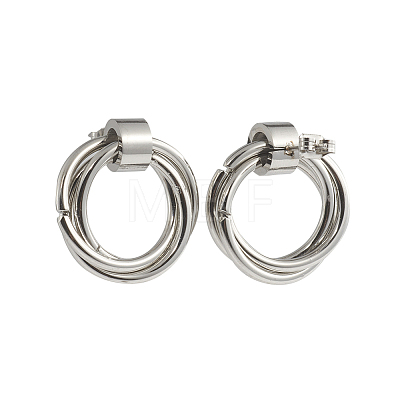304 Stainless Steel Ear Studs EJEW-G261-09-1