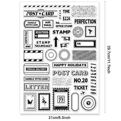 Custom PVC Plastic Stamps DIY-WH0296-0034-1