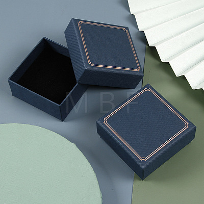 Square Paper Earring Storage Gift Boxes PW-WG28424-01-1