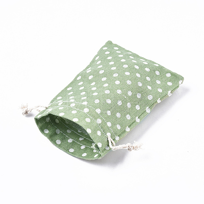 Polycotton(Polyester Cotton) Packing Pouches Drawstring Bags ABAG-T007-01F-1