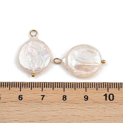 Natural Freshwater Pearl Keshi Pearl Pendants STAS-D378-08C-G-1