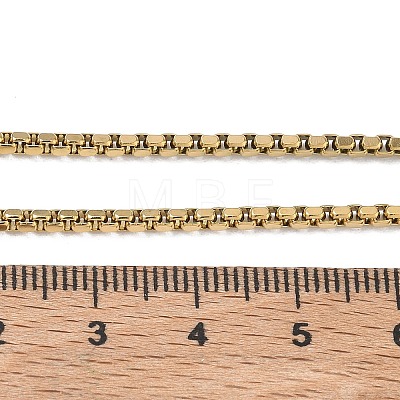 10Pcs 2.3MM 304 Stainless Steel Box Chain Necklaces NJEW-G203-05G-1
