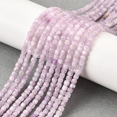 Natural Kunzite Beads Strands G-Q044-A01-3x3mm-1