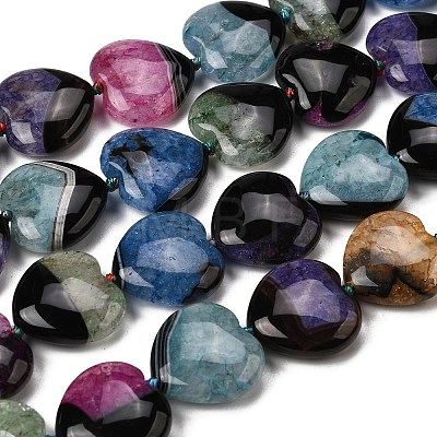 Natural Agate Beads Strands G-F820-E01-01-1