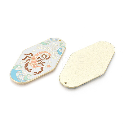 Rack Plating Alloy and Enamel Big Pendants ENAM-T021-29H-1