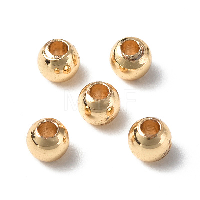 Rack Plating Brass Beads KK-E070-01A-G-1
