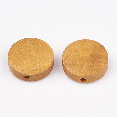 Natural Pear Wood Beads X-WOOD-T009-1.5cm-05-1