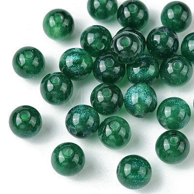 25Pcs Round Imitation Cat Eye Resin Beads RESI-FS0001-65F-1