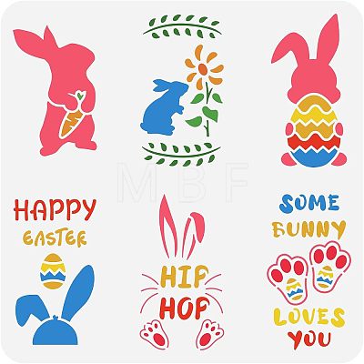 PET Hollow Out Drawing Painting Stencils DIY-WH0383-0010-1