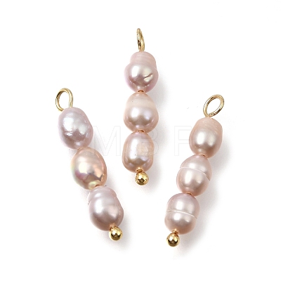 Natural Freshwater Pearl Beaded Pendants PA-CBAF2FA-03G-B02-1