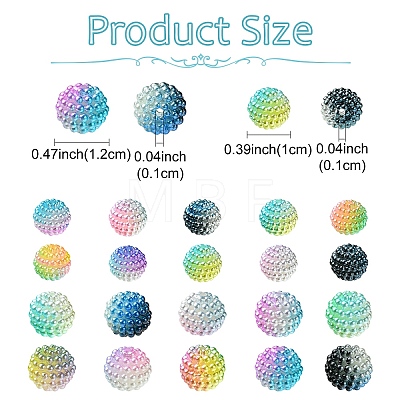 Imitation Pearl Acrylic Beads OACR-YW0002-04A-02-1