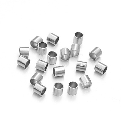 201 Stainless Steel Crimp Beads STAS-N119-01D-P-1