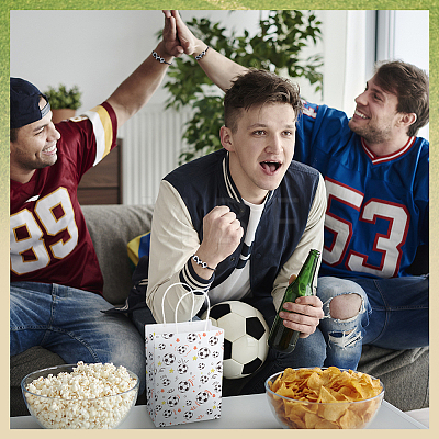 16Pcs Football Paper Bags DIY-PH0032-50-1