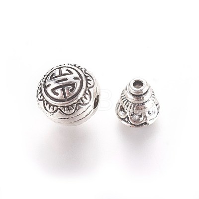 Tibetan Silver Guru Bead Sets X-PALLOY-N0063-05AS-1