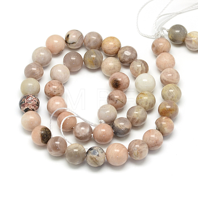 Natural Sun Stone Beads Strands X-G-S150-23-6mm-1