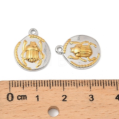 304 Stainless Steel Pendants STAS-T068-76GP-1