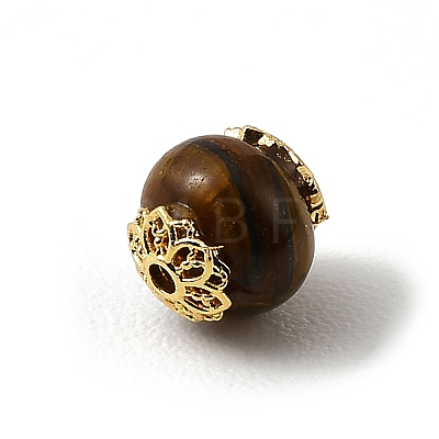 Natural Tiger Eye Beads KK-D262-01G-01-1