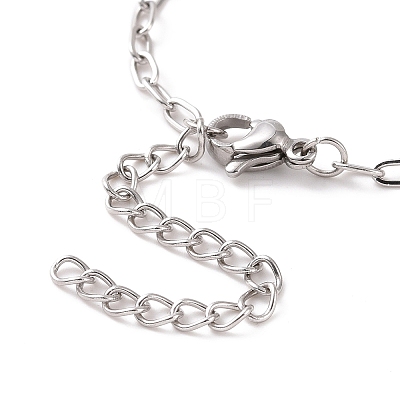 304 Stainless Steel Cable Chain Bracelet for Men Women BJEW-E031-05H-P-1