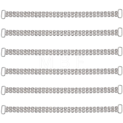 6Pcs Alloy & Resin Rhinestones Bikini Buckle Chain DIY-CY0003-22-1