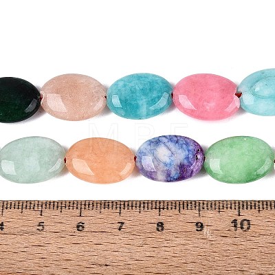 Dyed Natural White Jade Beads Strands G-N370-01A-19-1