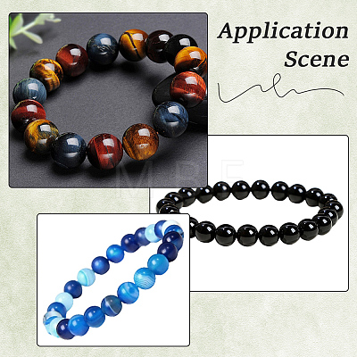 1 Strand  Natural Banded Agate Graduated Beads Strands G-PA0002-04A-1