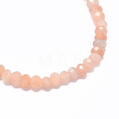 Natural Sunstone Beads Strands G-F632-22D-1
