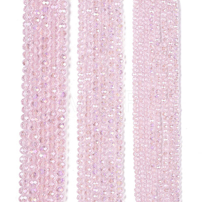 Electroplate Glass Beads Strands X-EGLA-A044-T8mm-B10-1